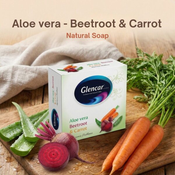 Aloe Vera – Beetroot & Carrot Natural Bath Bar (100g)