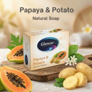 Papaya & Potato Natural Bath Bar (100g)