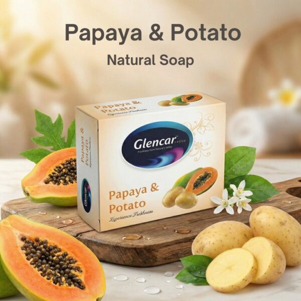 Papaya & Potato Natural Bath Bar (100g)